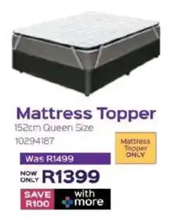 Sleepmasters Sleepmasters Mattress Topper 152cm Queen Size offer