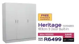Heritage 183cm 3 Door Built-In