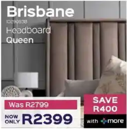 Sleepmasters Brisbane Headboard Queen offer
