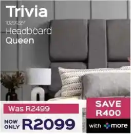 Sleepmasters Trivia Headboard Queen offer