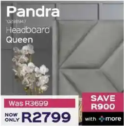 Sleepmasters Pandra Headboard Queen offer