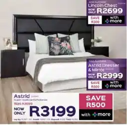 Sleepmasters Astrid Queen Headboard & Pedestals offer