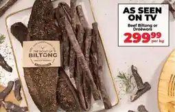 Food Lover's Market Beef Biltong or Droëwors offer