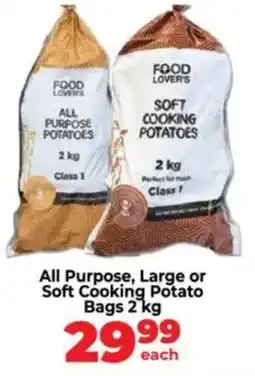 Food Lover's Market All Purpose, Large or Soft Cooking Potato Bags offer