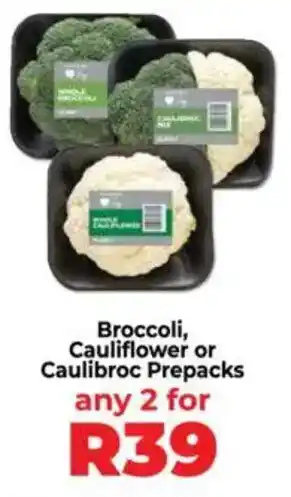 Food Lover's Market Broccoli, Cauliflower or Caulibroc Prepacks offer