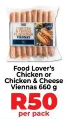 Food Lover's Market Food Lover's Chicken or Chicken & Cheese Viennas offer