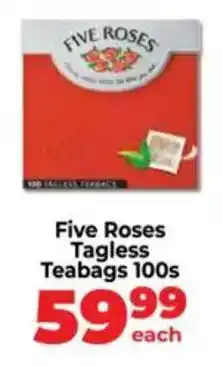 Food Lover's Market Five Roses Tagless Teabags offer
