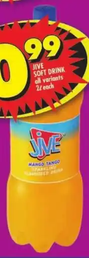 Shoprite Jive soft drink all variants offer