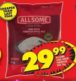 Shoprite Allsome long grain parboiled rice offer