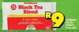 Shoprite Ritebrand tagless teabags offer
