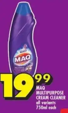 Shoprite Maq multipurpose cream cleaner all variants offer