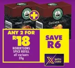 Shoprite Robertsons spice refill all variants offer