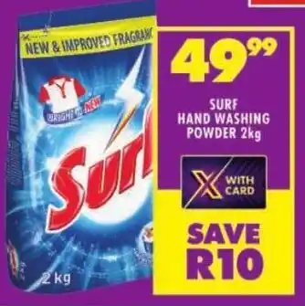 Shoprite Surf hand washing powder offer