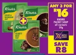 Shoprite Knorr packet soup all variants offer
