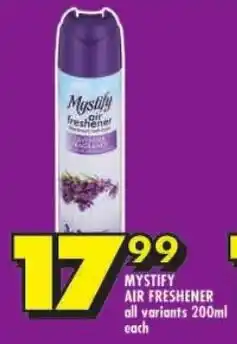 Shoprite Mystify air freshener all variants offer