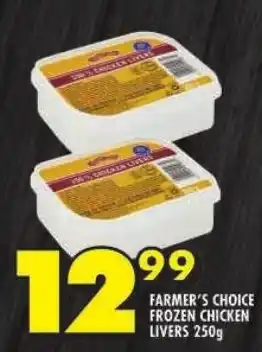 Shoprite Farmer's choice frozen chicken livers offer