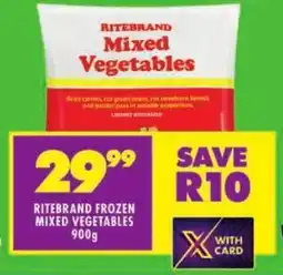 Shoprite Ritebrand frozen mixed vegetables offer