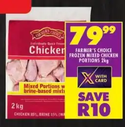 Shoprite Farmer's choice frozen mixed chicken portions offer