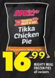 Shoprite Mighty meal frozen pies all variants offer
