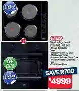 Pick n Pay Defy Slimline Eye Level Oven And Hob Set DCB838 offer