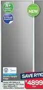 Pick n Pay Midea 231Ltr Metallic Upright Fridge HS-306LN-S offer