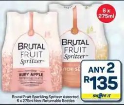 Pick n Pay Hypermarket Brutal Fruit Sparkling Spritzer Assorted offer