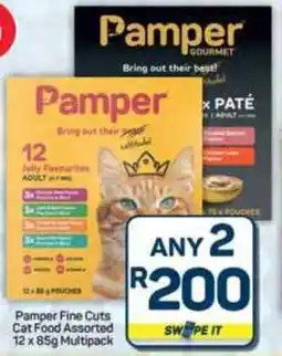 Pick n Pay Hypermarket Pamper Fine Cuts Cat Food Assorted Multipack offer