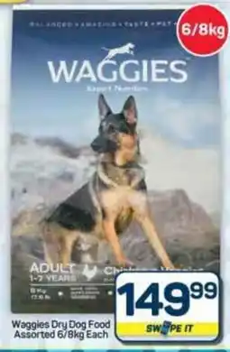 Pick n Pay Hypermarket Waggies Dry Dog Food Assorted offer