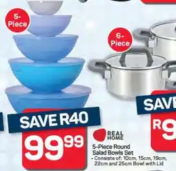Pick n Pay Hypermarket 5-Piece Round Salad Bowls Set offer