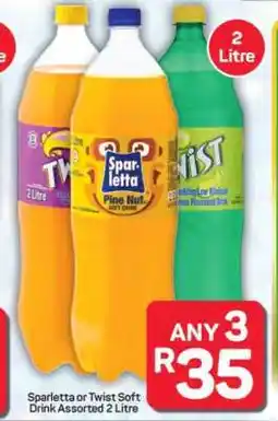 Pick n Pay Hypermarket SPARLETTA or TWIST Soft Drink offer