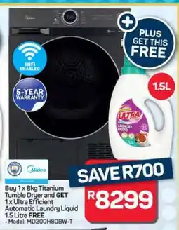 Pick n Pay Hypermarket Midea 8kg Titanium Tumble Dryer offer