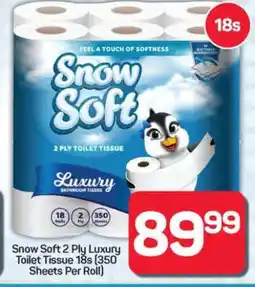 Pick n Pay Hypermarket Snow Soft 2 Ply Luxury Toilet Tissue 18s offer