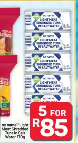 Pick n Pay Hypermarket no name Light Meat Shredded Tuna in Salt Water 170g offer