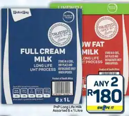 Pick n Pay Hypermarket PnP Long Life Milk Assorted 6 x 1 Litre offer