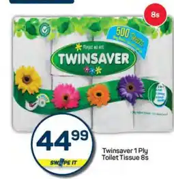 Pick n Pay Twinsaver 1 Ply Toilet Tissue 8s offer