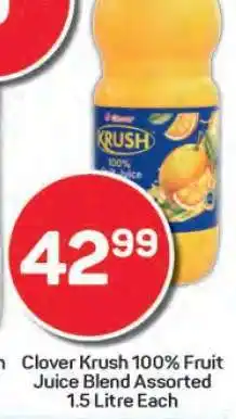 Pick n Pay Clover Krush 100% Fruit Juice Blend Assorted offer