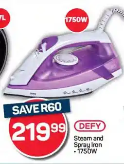 Pick n Pay DEFY Steam and Spray Iron offer