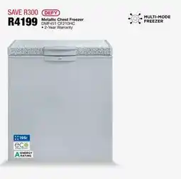 OK Furniture Defy Metallic Chest Freezer offer