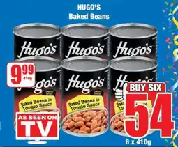 Boxer HUGO'S Baked Beans offer