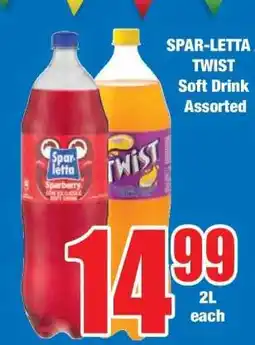 Boxer SPAR-LETTA / TWIST Soft Drink Assorted offer