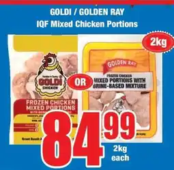 Boxer GOLDI / GOLDEN RAY IQF Mixed Chicken Portions offer