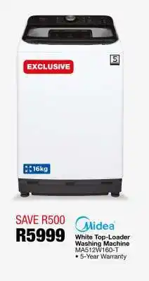 OK Furniture Midea White Top-Loader Washing Machine offer