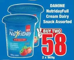 Boxer DANONE NutridayFull Cream Dairy Snack Assorted offer