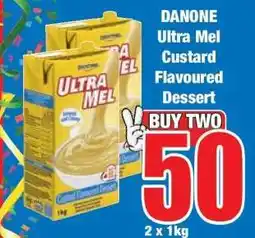 Boxer DANONE ULTRA MEL CUSTARD FLAVOURED DESSERT offer