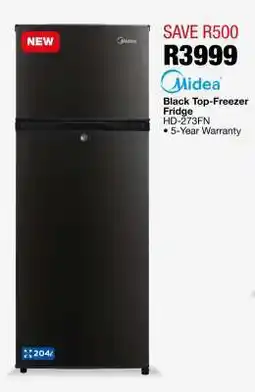 OK Furniture Midea Black Top-Freezer Fridge offer