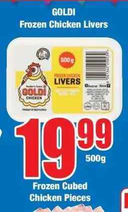 Boxer GOLDI FROZEN CHICKEN LIVERS offer