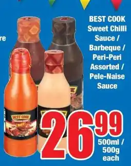 Boxer BEST COOK Sweet Chilli Sauce / Barbeque / Peri-Peri Assorted / Pele-Naise Sauce offer
