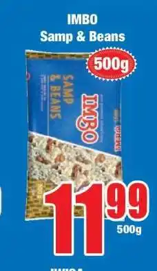 Boxer IMBO SAMP & BEANS offer