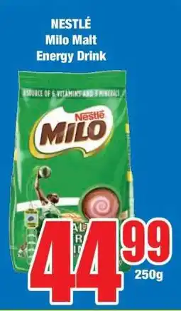 Boxer NESTLÉ Milo Malt Energy Drink offer