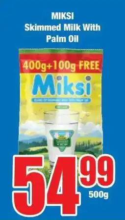 Boxer MIKSI Skimmed Milk With Palm Oil offer
